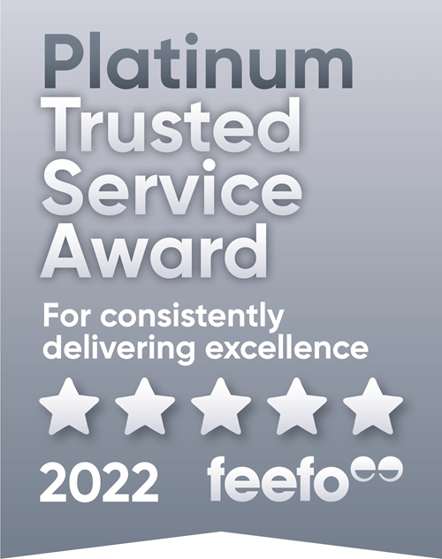 Feefo Platinum Trusted Service Award