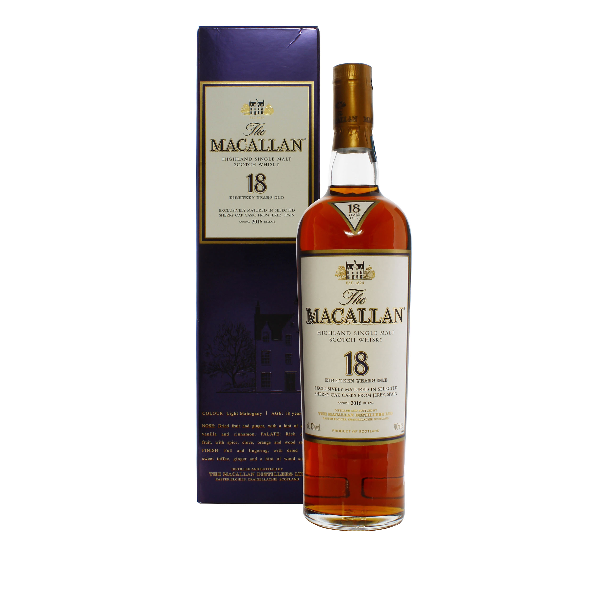 Macallan 18 Year Old 2016 Release