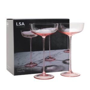 Two Dawn Pink Champagne Theatre Champagne Saucers