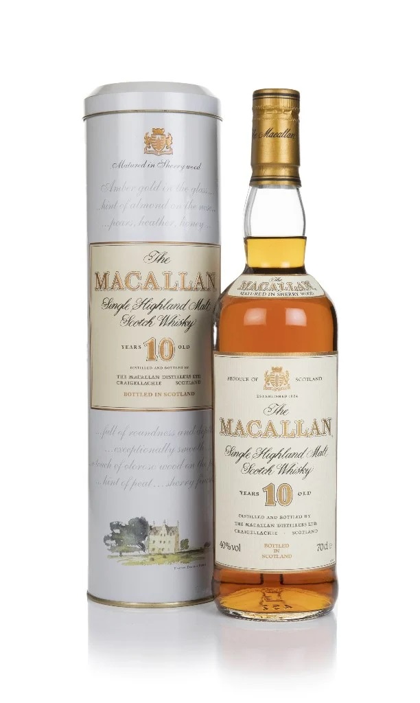 The Macallan 10 Year Old (with Presentation Tube) - 1990s Whisky