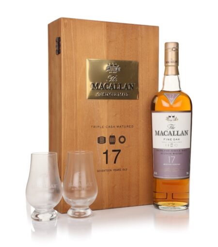 The Macallan 17-Year-Old Fine Oak Gift Set with 2 Glasses Whisky