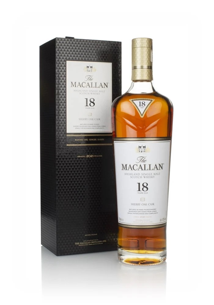 The Macallan 18 Year Old Sherry Oak (2021 Release) Whisky 70cl